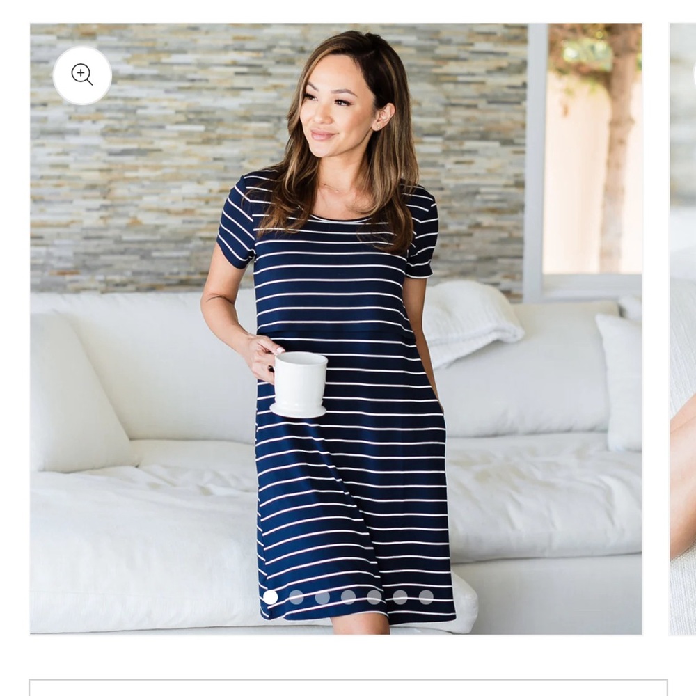 Brand New! Eleanora Bamboo Maternity & Nursing Lounge Dress